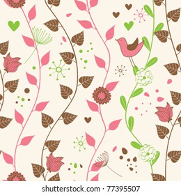 Cute floral seamless