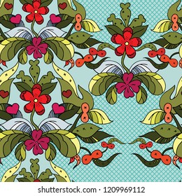 cute floral seamless background