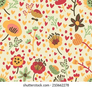 cute floral seamless background
