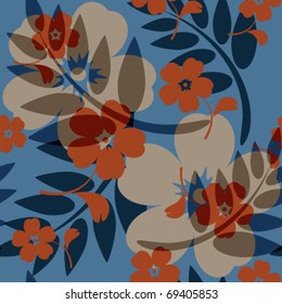 Cute floral seamless background