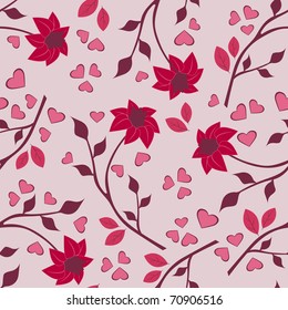 Cute Floral Seamless Background