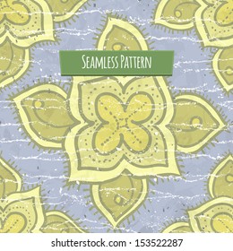 Cute floral seamless pattern