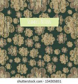 Cute floral seamless pattern