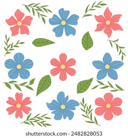 Cute Floral For Seamless Pattern