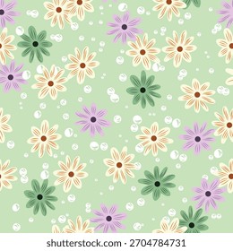 Fondo floral lindo del patrón inconsútil.