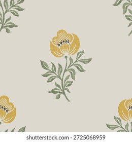 Lindo patrón floral sin fisuras. Fondo de Ilustración vectorial de flores. Imprimir en estilo rústico vintage, textil o Fondos de pantalla.