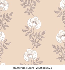 Lindo patrón floral sin fisuras. Fondo de Ilustración vectorial de flores. Imprimir en estilo rústico vintage, textil o Fondos de pantalla.