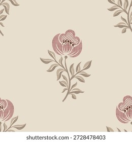 Lindo patrón floral sin fisuras. Fondo de Ilustración vectorial de flores. Imprimir en estilo rústico vintage, textil o Fondos de pantalla.