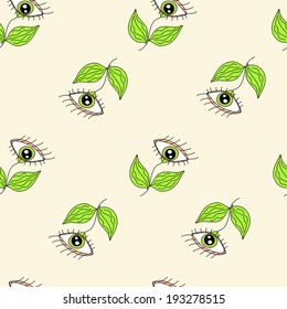 Cute floral seamless pattern made in vector
