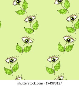 Cute floral seamless pattern made in vector