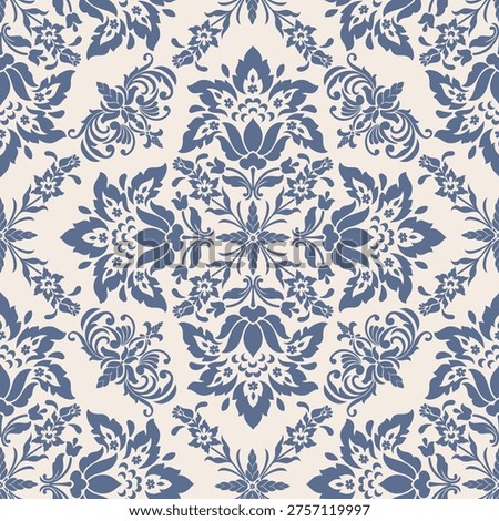 Cute floral seamless pattern on linen texture. Flower vector illustration background. Print in rustic vintage style, textile or wallpapers.