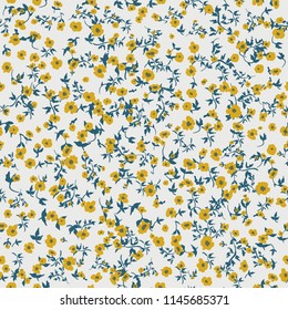 Cute floral seamless pattern in the small flower.flower pattern background