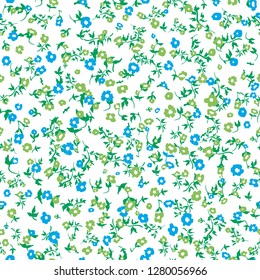 Cute floral seamless pattern in the small flower