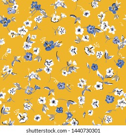 Cute floral seamless pattern in the small flower. flower pattern background