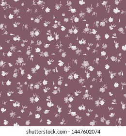 Cute Floral Seamless Pattern In The Small Flower.flower Pattern Background
