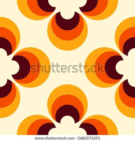 Cute floral seamless pattern. Vintage retro revival wallpaper. Abstract vector design.