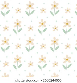 Cute Floral seamless vector pattern design