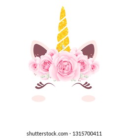 cute floral unicorn