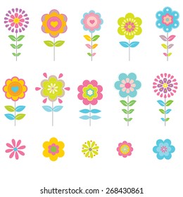 Cute floral vector