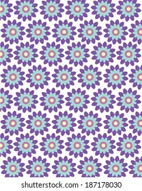 Cute Floral Vector Wallpaper 