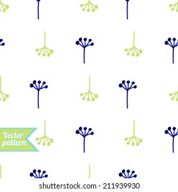 Cute floral watercolor pattern for web, print, wallpaper, home decor, textile, wrapping paper, fabric, invitation backgrounds.