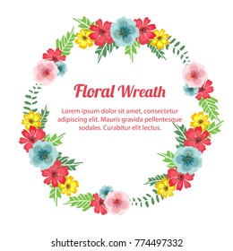 cute floral wreath