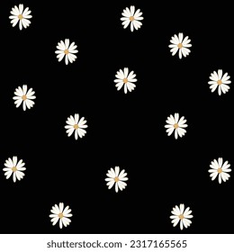 Cute Flower Background Vector Illustration