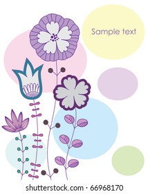 cute flower background. vector illustration