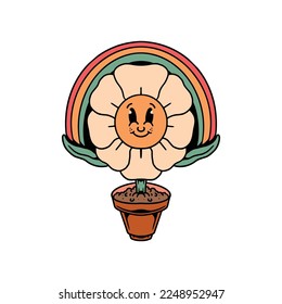 cute flower cartoon vector design