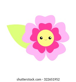 Cute flower character