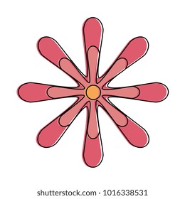 cute flower decorative icon
