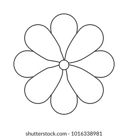 cute flower decorative icon