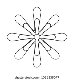 cute flower decorative icon