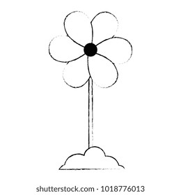 cute flower decorative icon