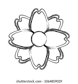 cute flower decorative icon