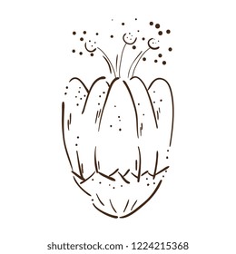cute flower decorative icon