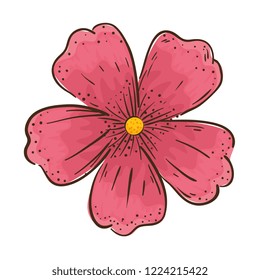 cute flower decorative icon