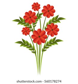 cute flower decorative icon