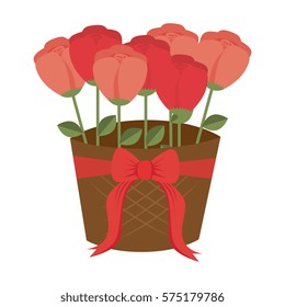 cute flower decorative icon