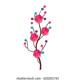 cute flower decorative icon