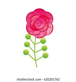 cute flower decorative icon