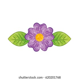 cute flower decorative icon