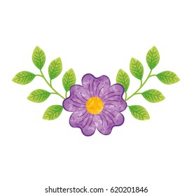 cute flower decorative icon