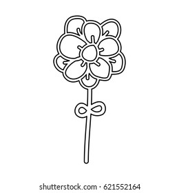 cute flower decorative icon