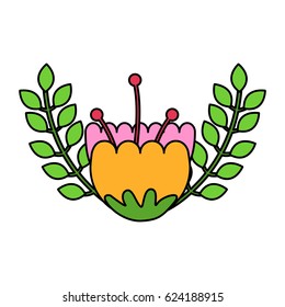 cute flower decorative icon