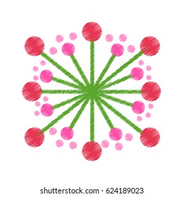 cute flower decorative icon
