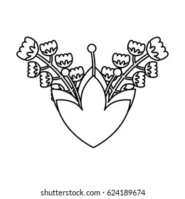 cute flower decorative icon
