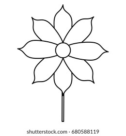 cute flower decorative icon