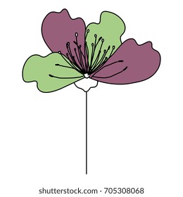 cute flower decorative icon
