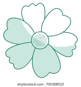 cute flower decorative icon